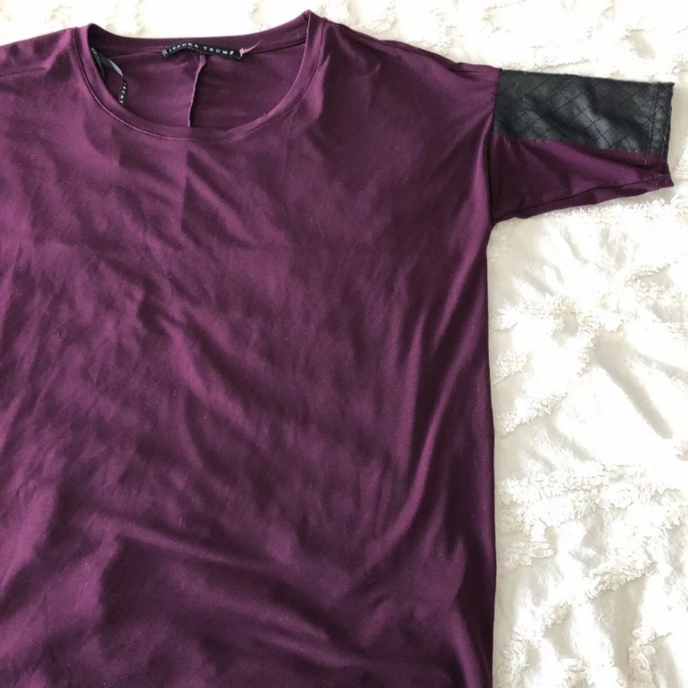 Ivanka Trump Purple Blouse Detailed Sleeve Size S
